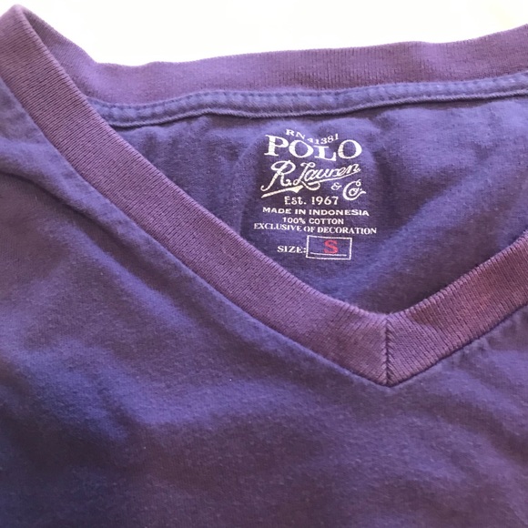 Purple Ralph Lauren Purple V-Neck - Picture 2 of 4